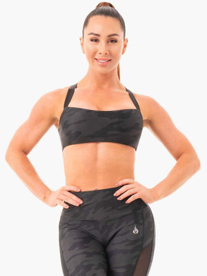 Soutien-gorge de sport Ryderwear camouflage noir