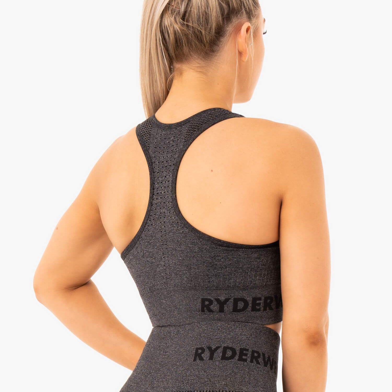 Soutien-gorge de sport Ryderwear Seamless Staples, couleur anthracite chiné