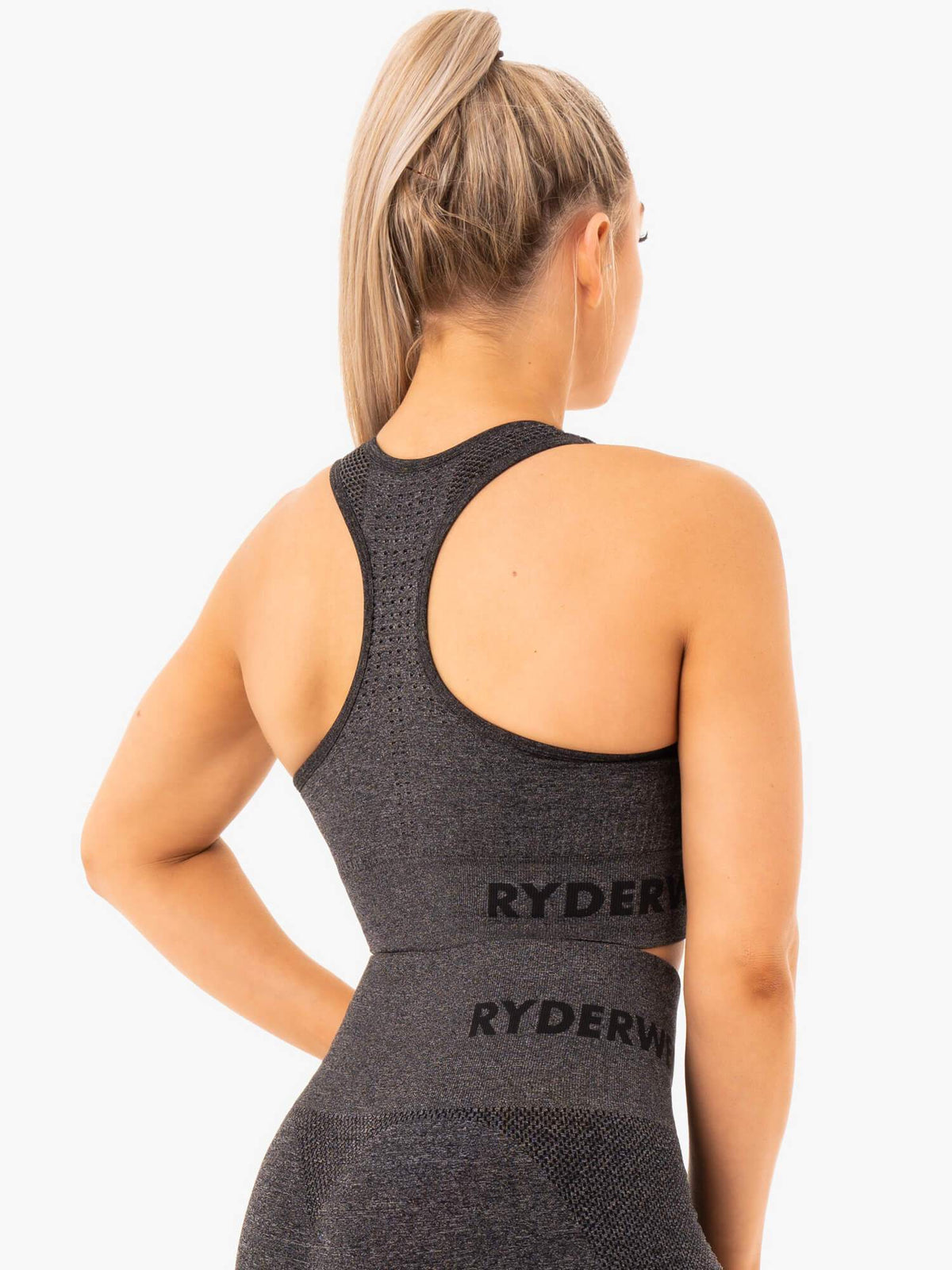 Ryderwear Seamless Staples Sport Bra Charcoal Marl