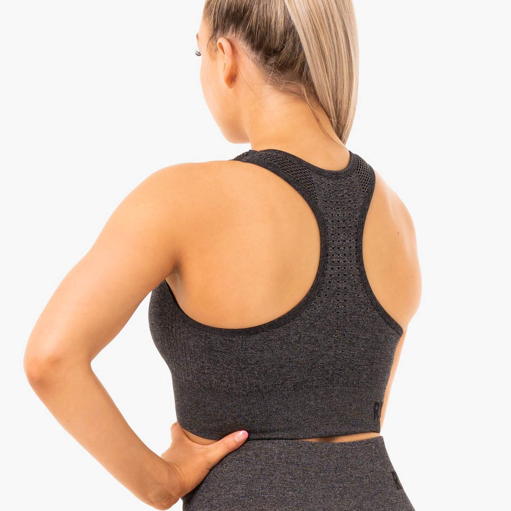 Soutien-gorge de sport Ryderwear Seamless Staples, couleur anthracite chiné