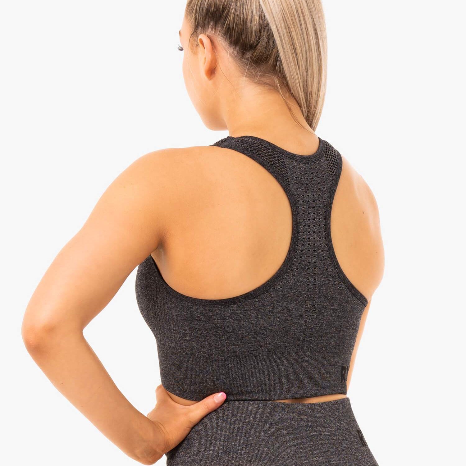 Soutien-gorge de sport Ryderwear Seamless Staples, couleur anthracite chiné