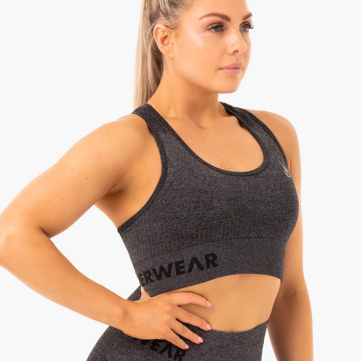 Soutien-gorge de sport Ryderwear Seamless Staples, couleur anthracite chiné