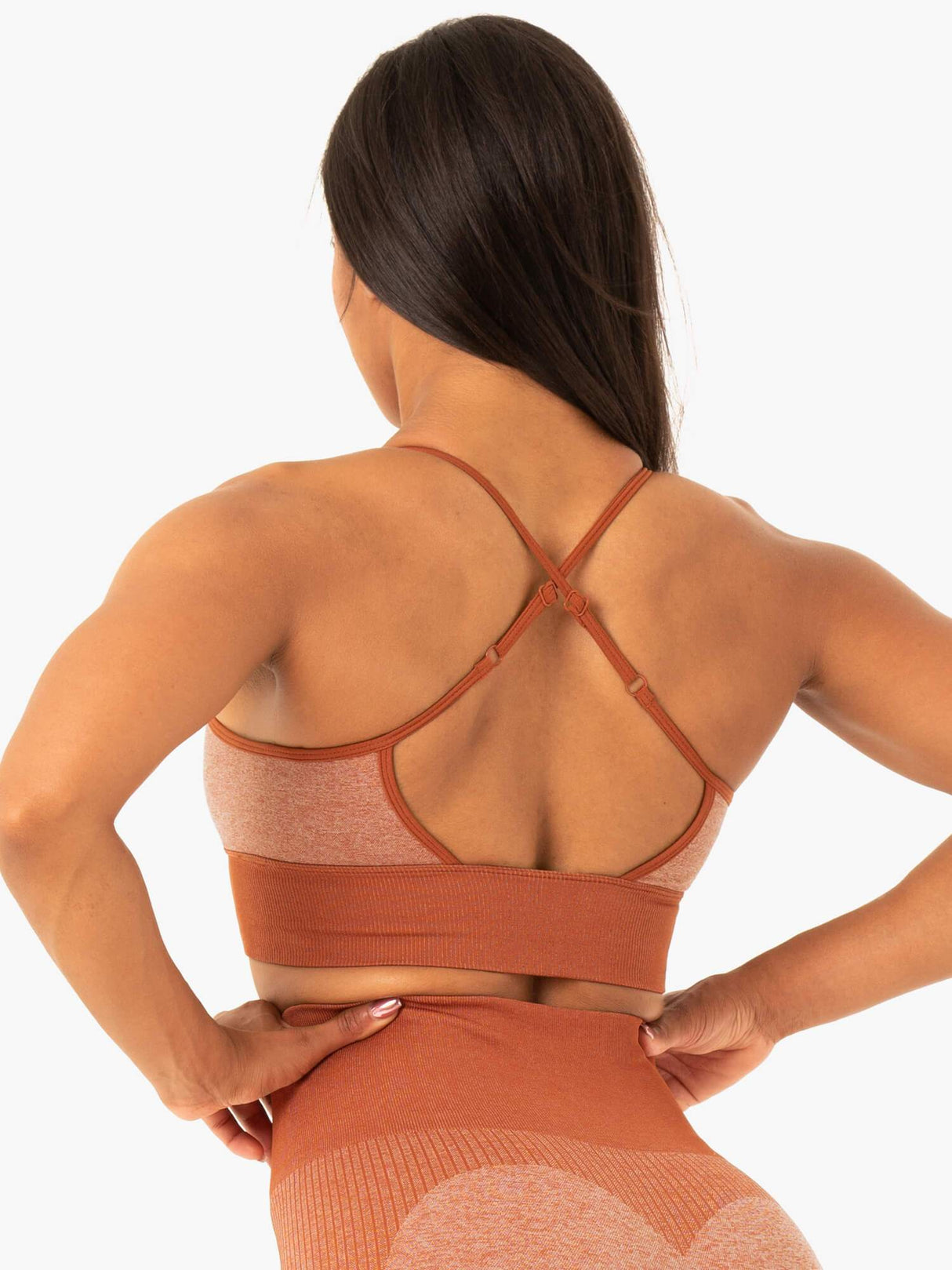 Soutien-gorge de sport sans coutures Ryderwear Oasis, couleur Poussière du désert