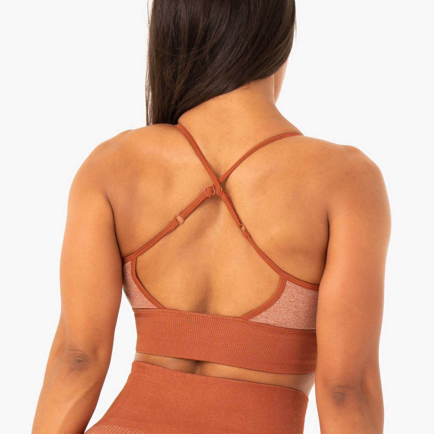 Soutien-gorge de sport sans coutures Ryderwear Oasis, couleur Poussière du désert