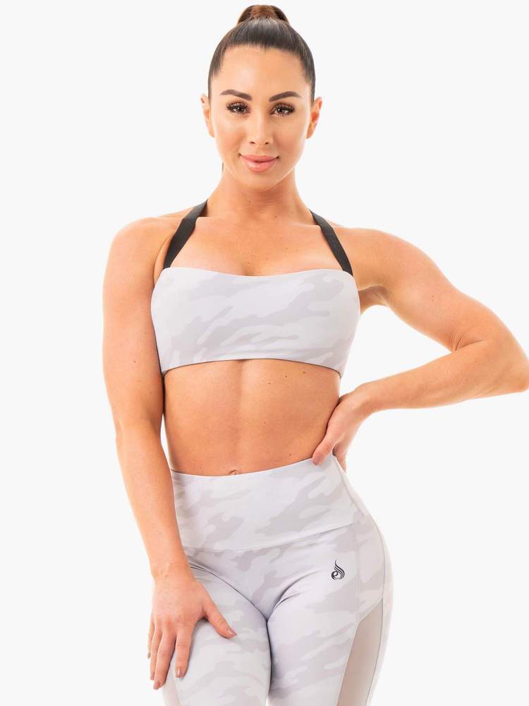 Ryderwear Camo Sport Bra Grey Camo