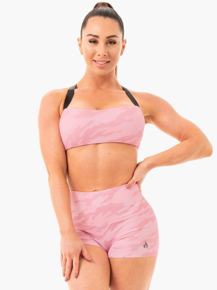 Soutien-gorge de sport Ryderwear camouflage rose