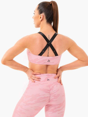 Soutien-gorge de sport Ryderwear camouflage rose