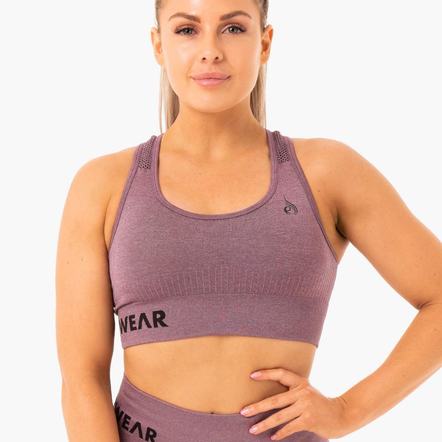 Soutien-gorge de sport Ryderwear Seamless Staples, violet chiné