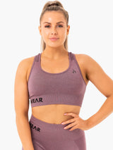 Soutien-gorge de sport Ryderwear Seamless Staples, violet chiné