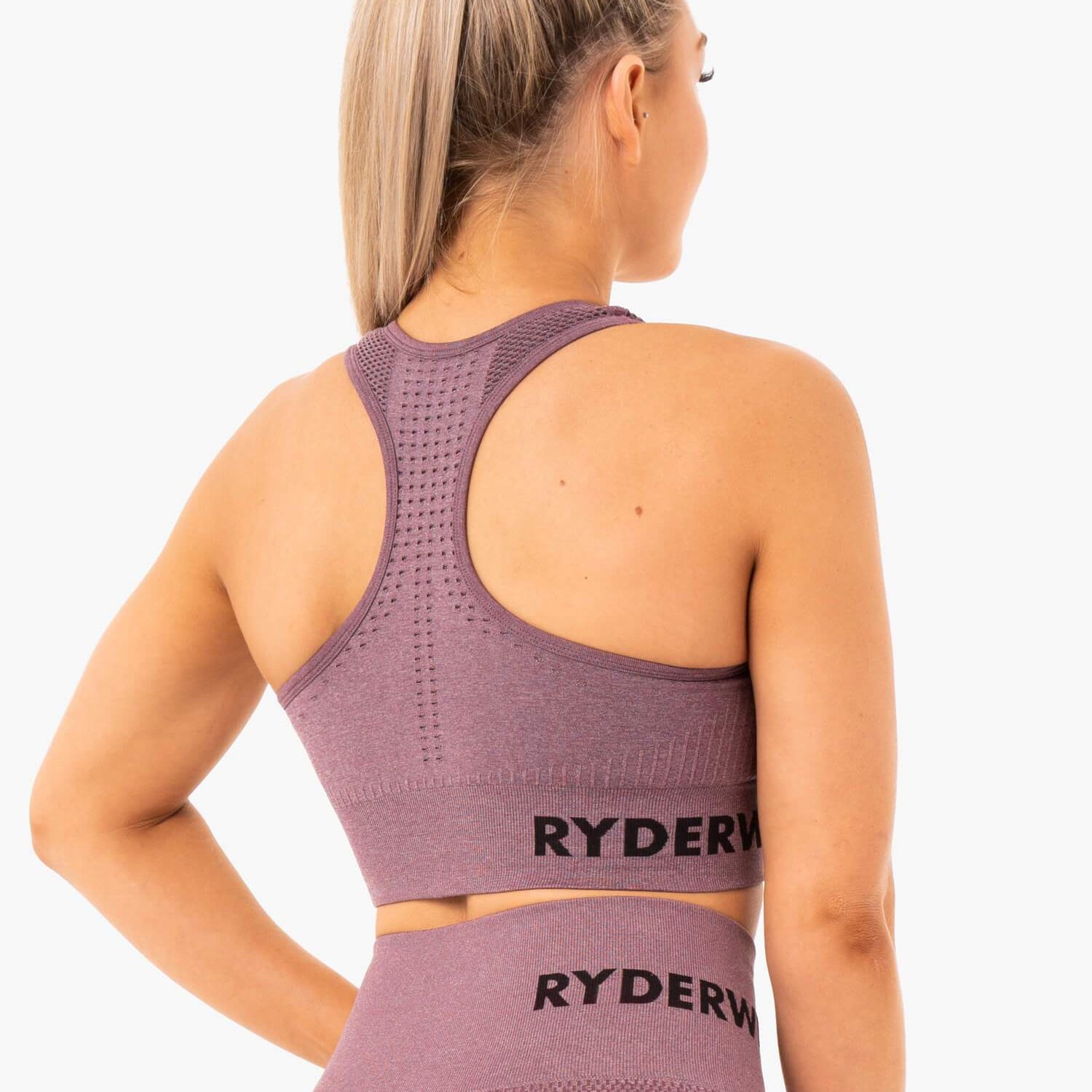 Soutien-gorge de sport Ryderwear Seamless Staples, violet chiné