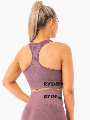 Soutien-gorge de sport Ryderwear Seamless Staples, violet chiné