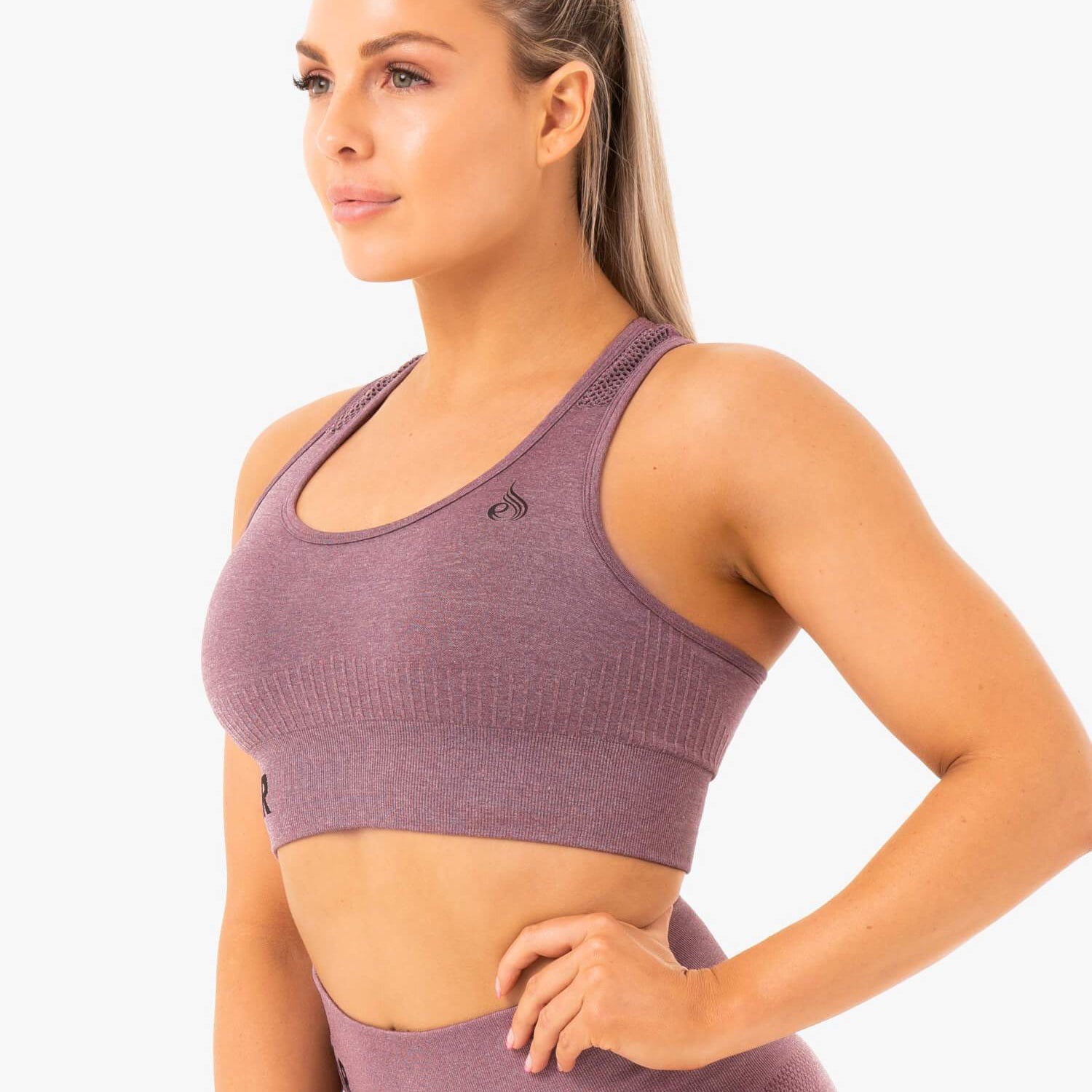 Soutien-gorge de sport Ryderwear Seamless Staples, violet chiné