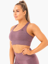 Soutien-gorge de sport Ryderwear Seamless Staples, violet chiné