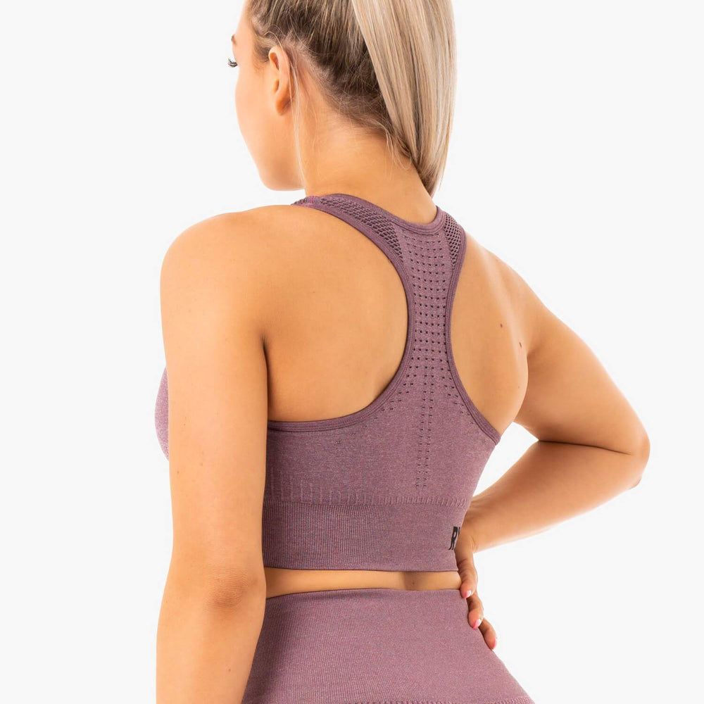 Soutien-gorge de sport Ryderwear Seamless Staples, violet chiné