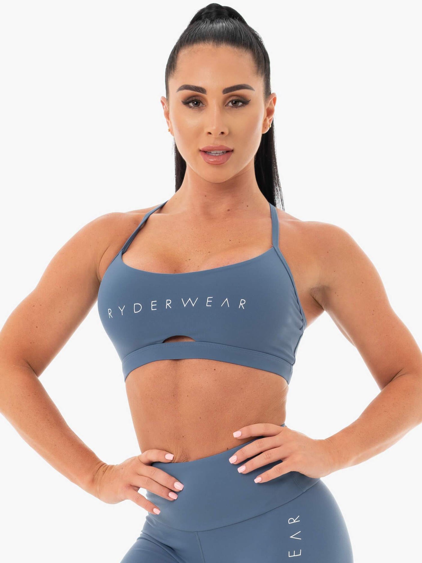 Soutien-gorge de sport Ryderwear Staples bleu acier