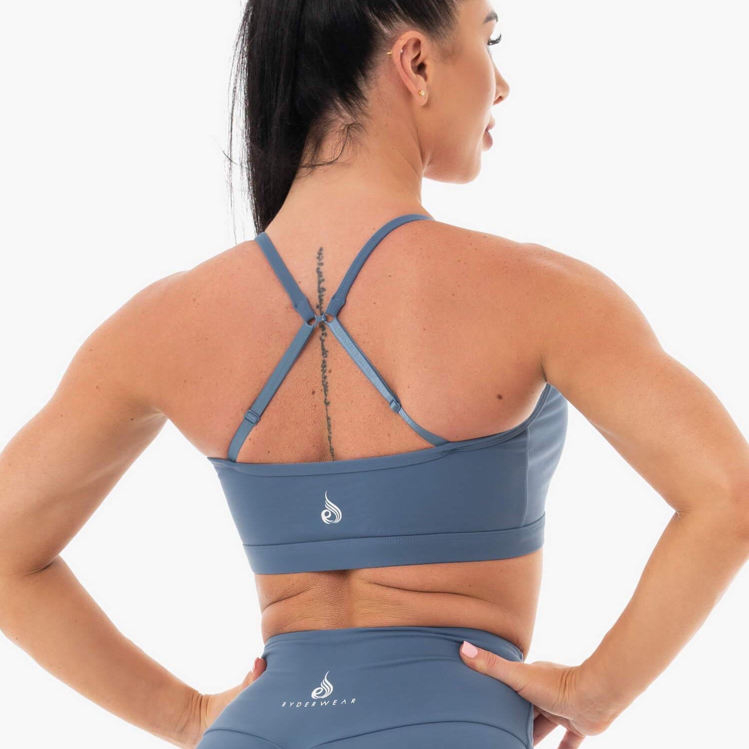 Soutien-gorge de sport Ryderwear Staples bleu acier