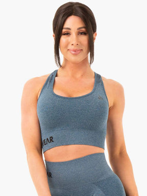 Ryderwear Seamless Staples Sport Bra Teal Marl