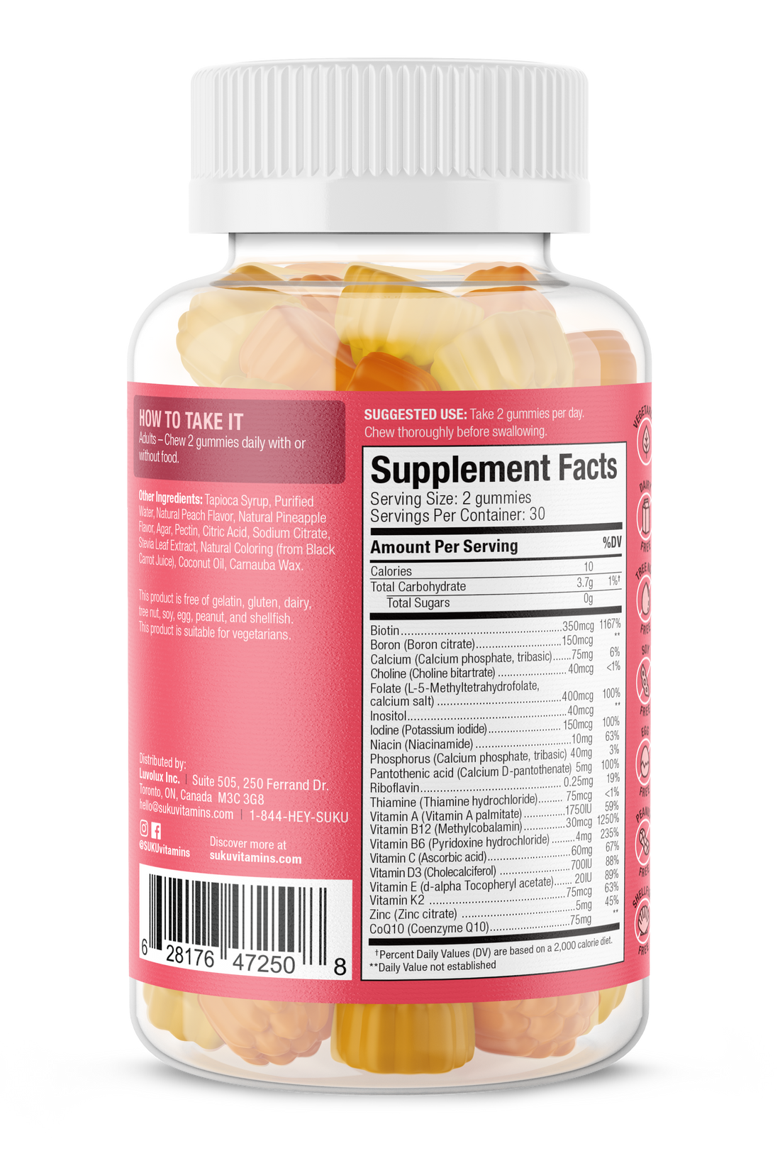 SUKU Vitamins - The Complete Womens MULTI - 60 Gummies