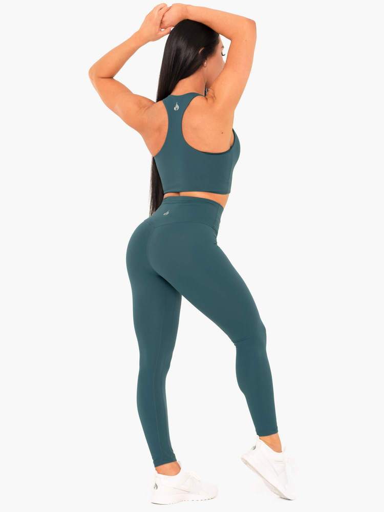 Legging taille haute Ryderwear NKD bleu sarcelle
