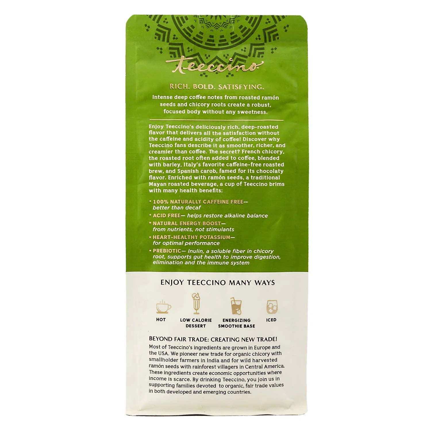 Teeccino - French Roast Chicory Herbal Coffee - 300g