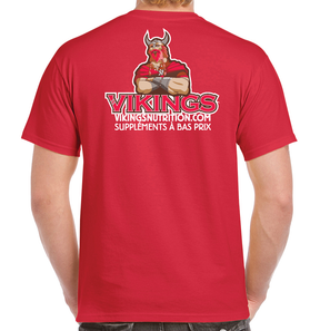 T-Shirt Animal/Vikings Red