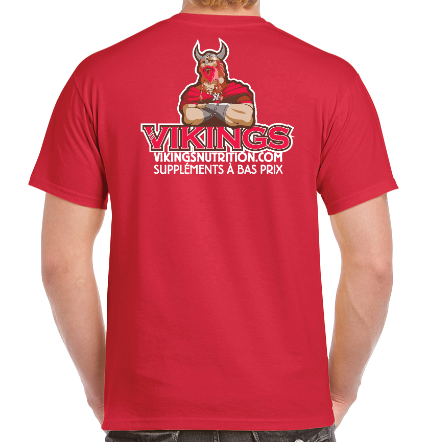 T-Shirt Animal/Vikings Red