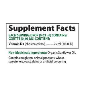 Alora Naturals - Vitamine D3 1000ui - 25ml