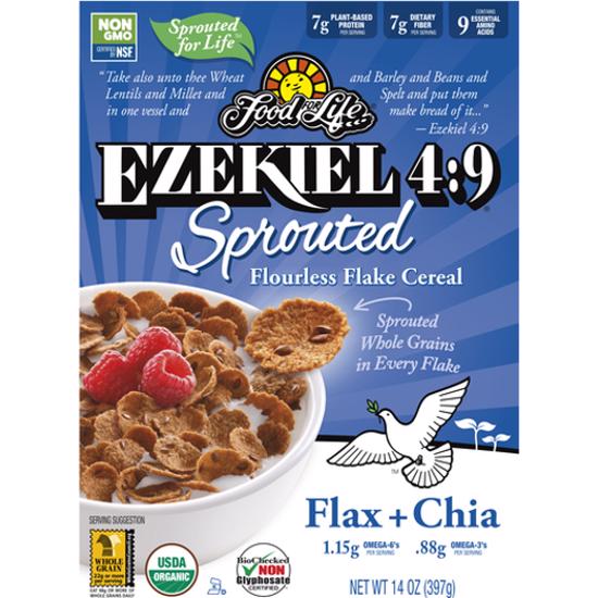 Food for Life - Ezekiel 4:9 Flax & Chia Sprouted Flake Cereal - 397g