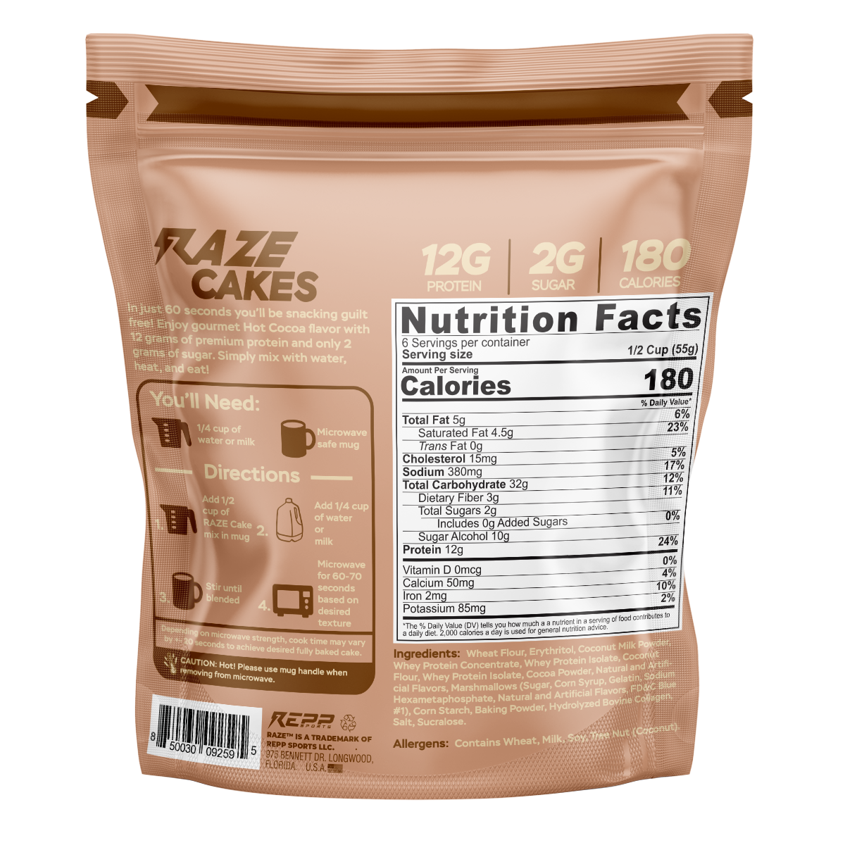 Repp Sports - Raze Protein Cake - 6 serving