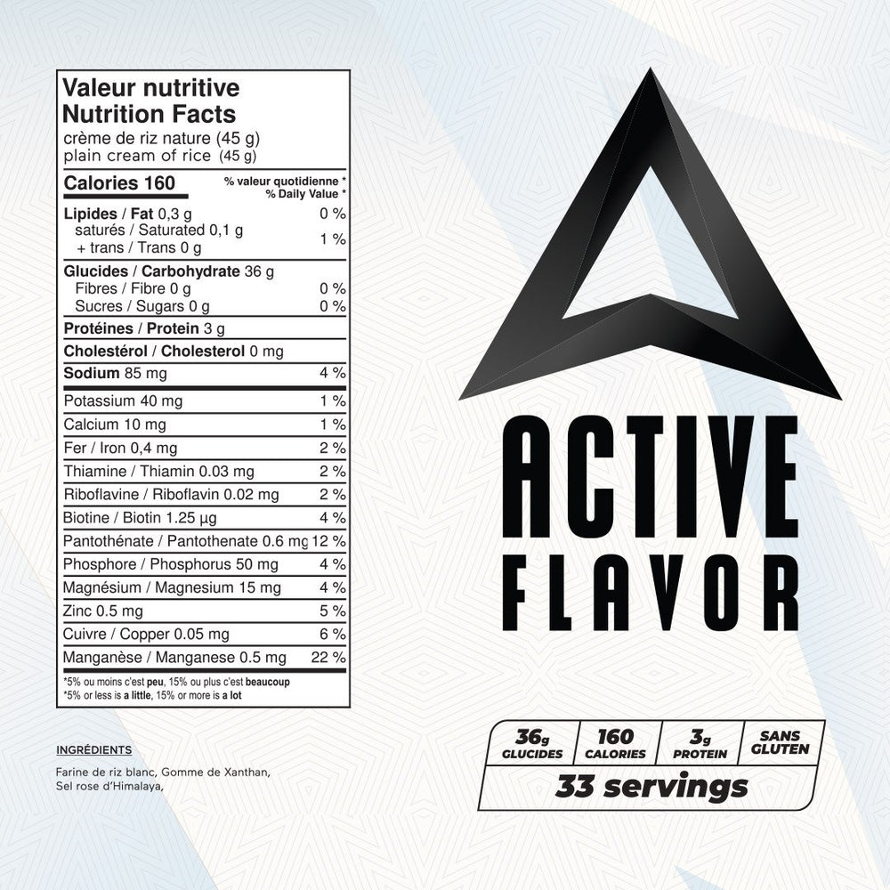 Active Flavor - Cream of Rice - 1.5kg