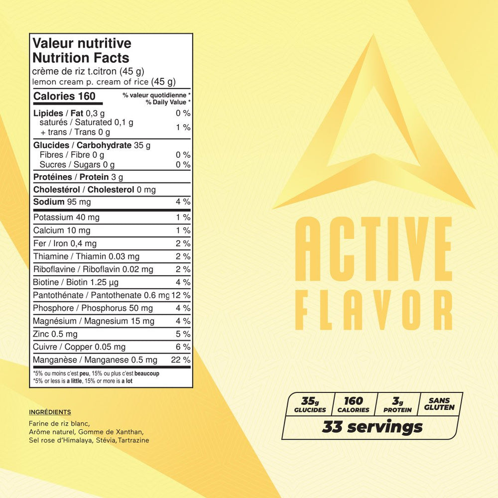 Active Flavor - Cream of Rice - 1.5kg
