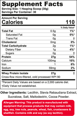 Wanted1 ISO1 - Ultra Pure Whey Isolate Protein - 2lbs