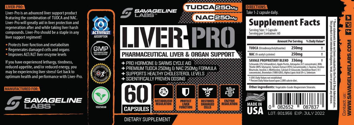 Savage Line Labs - Liver Pro 60 caps