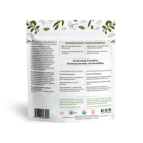 Organic Traditions - Ashwagandha Root Powder-  200g
