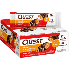 Quest Nutrition - Gooey Caramel Candy Bar - Box 12