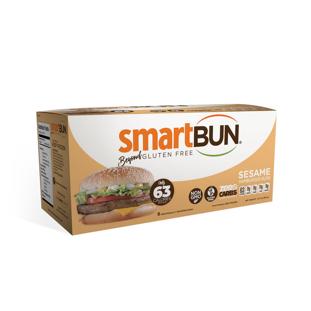 Smart Baking Company - Petits pains sans gluten Smart Bun - 6 pains à hamburger au sésame