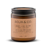 Soja&amp;Co - Bougies 100 % cire de soja naturelle 227 g - Sauge et sel marin