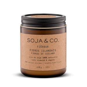 Soja&amp;Co - Bougies 100 % cire de soja naturelle 227 g - Fjords d'Islande
