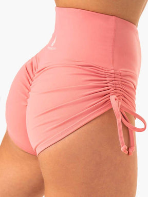 Ryderwear Staples Scrunch Bum Tie Up Shorts Rose Pink