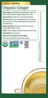 Traditional Medicinals - Ginger Herbal Tea - 16 tea bags
