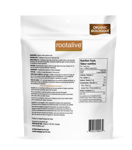 Root Alive - Whole Psyllium Husk Powder 200g
