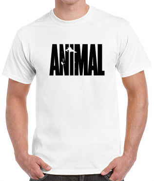 T-Shirt Animal/Vikings White