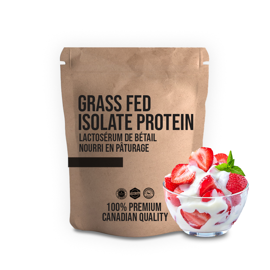 Bulk Grass-Fed Whey Isolate Protein - 100% poudre canadienne de première qualité